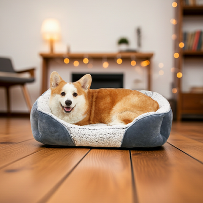Dog Beds Small Medium Large Size Dog Cat Beds for Indoor Cats Washable Rectangle Calming Sleeping Warming Orthopedic Puppy Dog Beds Non-Slip Bottom Breathable Soft Couch