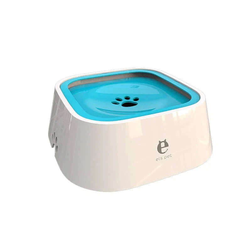 floating dog drinking water bowl
