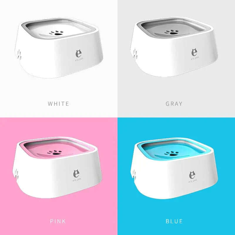 floating dog drinking water bowl